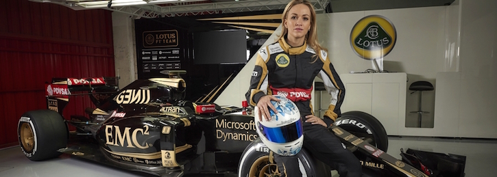 F1 Lotus Team with Carmen Jorda