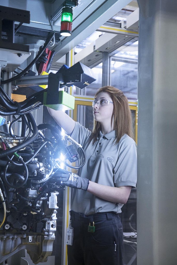 Lauren Quinn, advanced apprentice at the Engine Manufacturing Centre