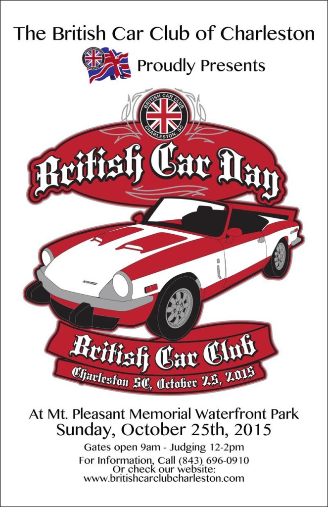 2015 Poster For Charleston British Car Day