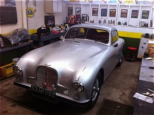 Aston Martin In The Shop