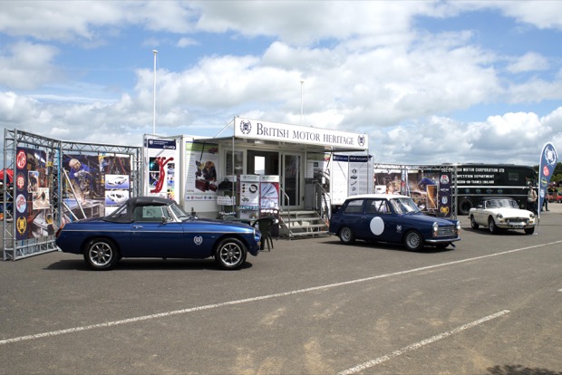 The British Motor Heritage BMH stand at last year’s MGLIVE!