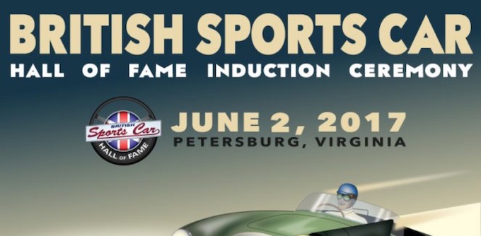 British Sports Car Hal of Fame Induction Ceremony Poster Header