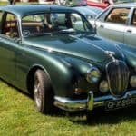 2017-07 Simply Jaguar People's Choice Runner Up Paul Baker in his Jaguar XK150