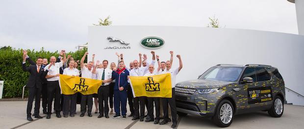 Jaguar Land Rover employees show their support for Invictus Games