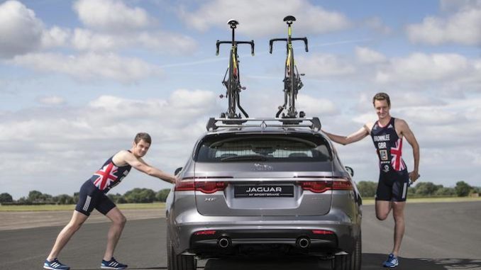 Sibling rivalry - Olympic athletes compete in unique Jaguar XF triathlon