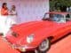 The Jaguar E-type collects Bridge of Weir Leather Company Cars of Our Years prize after a public vote