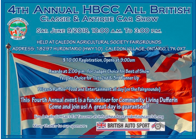 4th Annual HBCC All British Antique & Classic Car Show