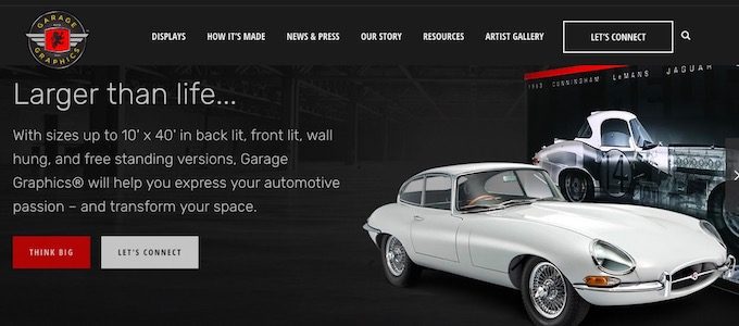 Garage Graphics Launches New Website