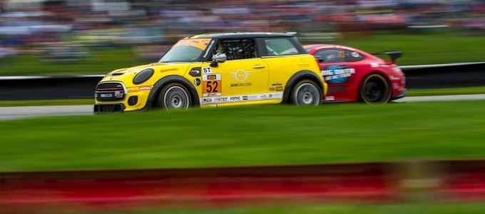 MINI JCW Team Finishes 1 - 2 in the Street Tuner Class of the Continental Tire SportsCar Challenge Series at Mid-Ohio