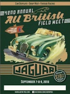 2018 Portland All British Field Meet Celebrating 42 Years Saluting Jaguar XK 120 - September 7th - 9th 2018 Poster