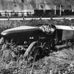 Chitty Bang Bang I after crash at Brooklands 1922