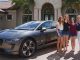 Mark and Holly Pascarella of Lakewood Ranch, Florida, take delivery of the first Jaguar I-PACE to be retailed in North America