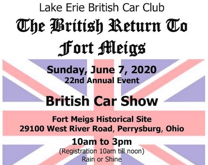 22nd Annual British Return to Fort Meigs Car and Bike Show