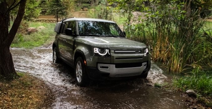 New Land Rover Defender - Motortrend 2021 SUV of the Year Fording Stream