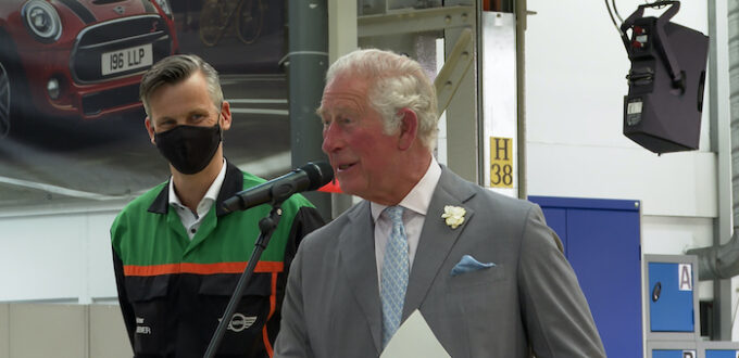 HRH The Prince of Wales celebrates 20 years of modern MINI production at Plant Oxford 1