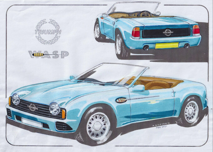 Wasp concept from John Ashford for Triumph Drivers Club Bullet Relay