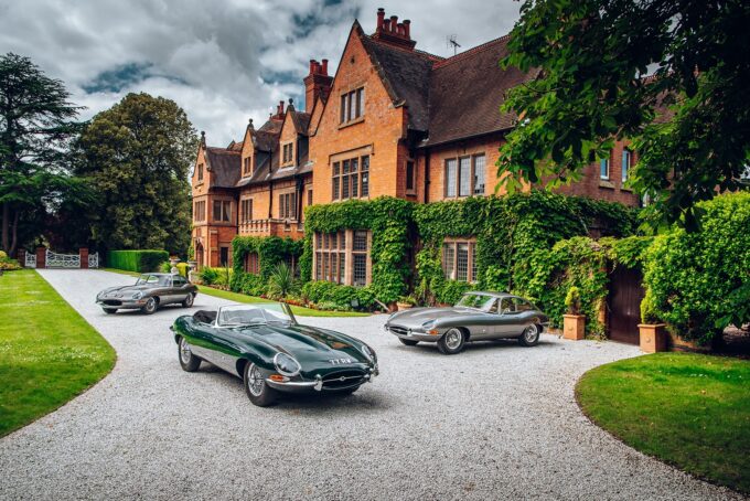 Original Geneva Motor Show Jaguar E Types Reunited at home of William Lyons