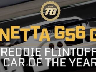 Ginetta G56 GTA wins Freddie Flintoffs TopGear Car of the Year Award