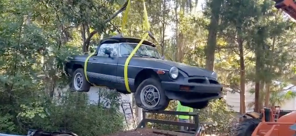 Don't blink - check out this flying Limited Edition MGB!