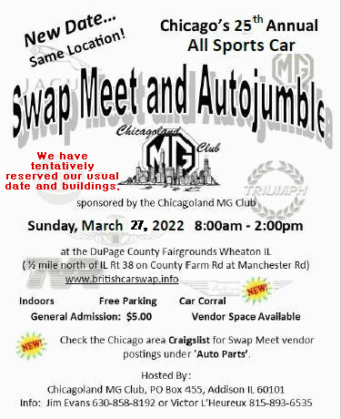 Chicagoland 25th Annual All Sports Car Swap Meet and Autojumble