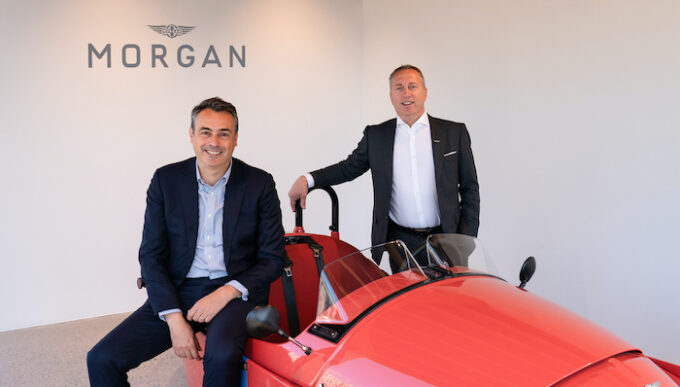 Morgan Motor Company - Massimo Fumarola CEO left and Steve Morris Executive Chairman right