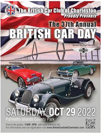 2022 Charleston British Car Day Poster