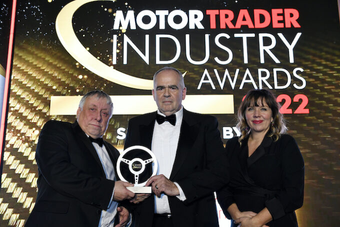 MG Motor UKs Guy Pigounakis at Motor Trader Industry Awards