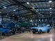 Range Rover Classic restomods in various stages of build inside the Lunaz factory at Silverstone