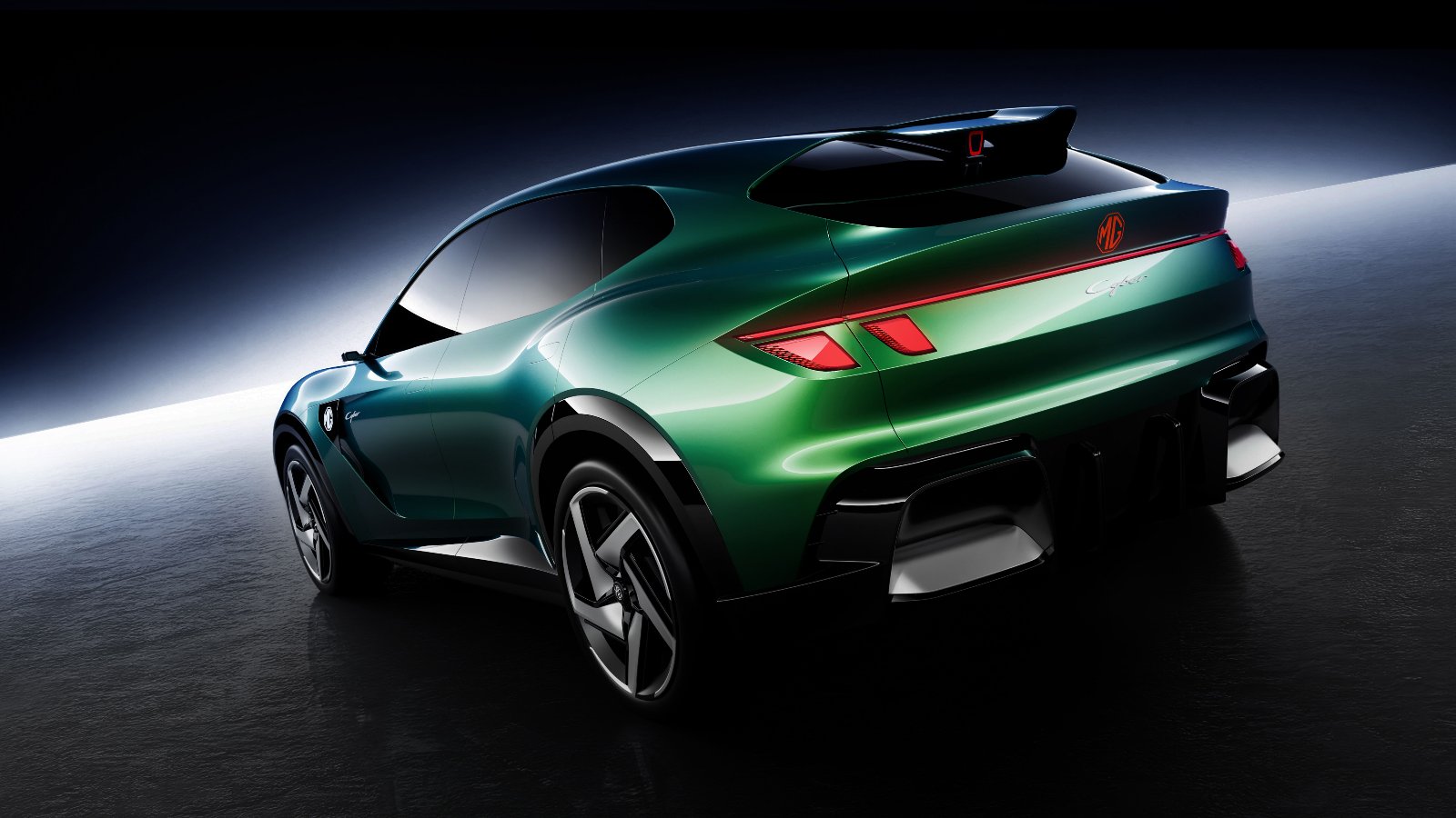 MG Cyber Concept rear three-quarter view