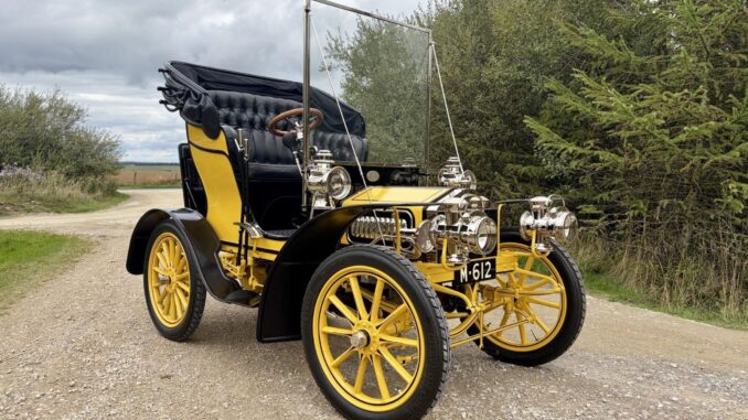 The 1904 Rolls-Royce 10 HP restored by Fairbourne Carriages and Chris and Ben Petty, a Restoration finalist in the 2026 Royal Automobile Club Historic Awards